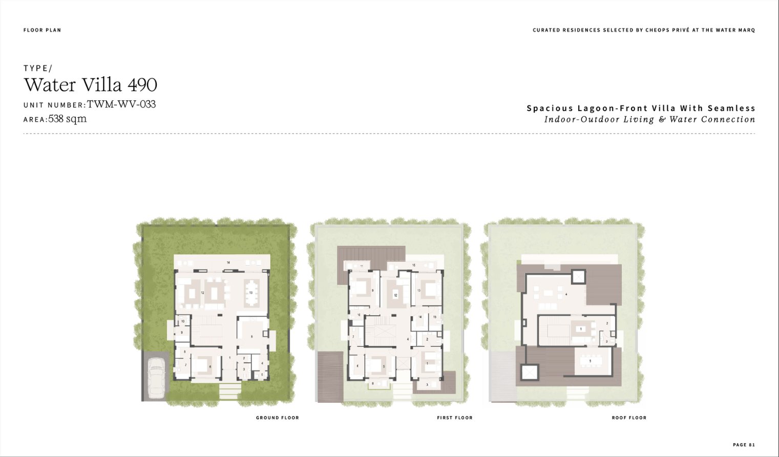 Water Villa 490 · TWM-WV-033
