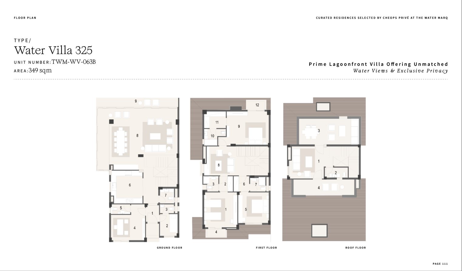 Water Villa 325 · TWM-WV-063B